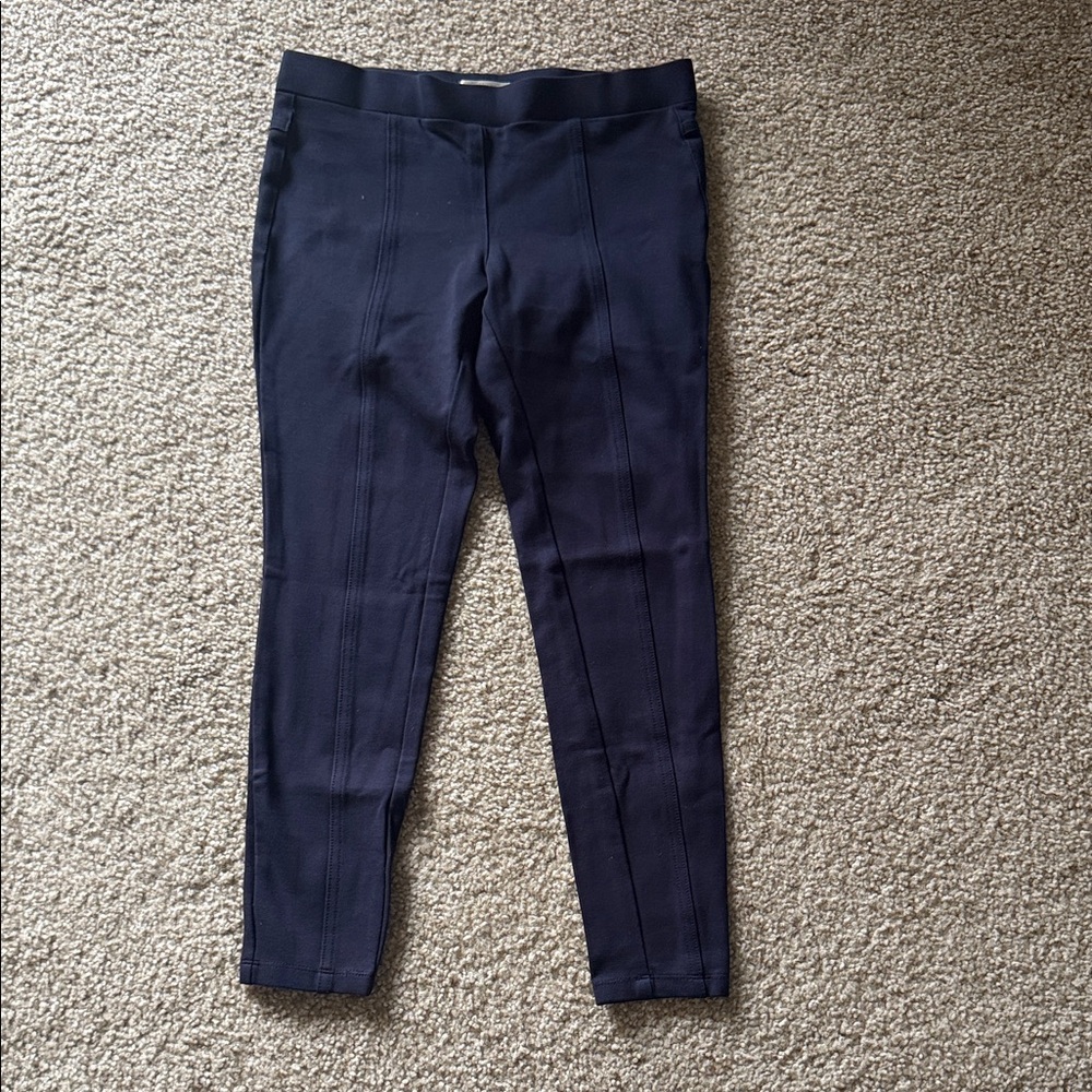 Matty M Brand: Navy Blue Leggings / Work Pants Size Small w/ pockets